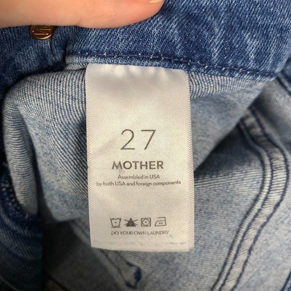 Mother The Tab Roller Skimp Jeans Women's 27 From Out Of Town Wide Leg 70s Retro - Picture 4 of 14